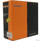 Кабель Exegate EX281812RUS FUTP4-C5e-CCA-S24-IN-PVC-GY-100 FTP 4 пары кат.5e CCA, 24AWG, экран, бухта 100м, серый, PVC