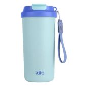 Термокружка 520мл Lara LR04-27 сине-голубой, двойные стенки, сталь