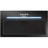 Вытяжка встраиваемая Hansa OMP6251BGWH ширина 55 см, работа на отвод и рециркуляцию, максимальная производительность 790м3/ч, минимальный уровень шума 65 дБ, механическое управление, 3 скорости работы, LED освещение, 1 жировой фильтр