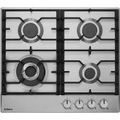 Варочная газовая панель Hansa BHGI611839 60см, 4 конфорки 1х1 кВт; 2х1.8кВт; WOK 1х3,5кВт, материал поверхности нержавещая сталь, чугунные решетки, автоподжиг, газ-контроль, цвет нержавещая сталь