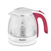 Чайник Blackton Bt KT1801G 1.5кВт, 1л, стекло, бело-розовый