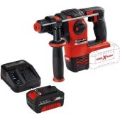 Перфоратор Einhell 4513900SET Herocco аккумуляторный + Starter Kit 4.0 SDS Plus, BL, 0-1200об/мин, 0-5500уд/мин, 2.2Дж, 3 режима, 20мм + PXC АКБ 4Ач и Зарядное устройство 3А