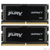 Модуль памяти DDR5 32Gb 2х16 5600MHz Kingston KF556S40IBK2-32 CL40 SODIMM Kit of 2 Fury Impact