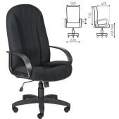 Кресло Chairman CH 685 Альтаир, офисное ткань, черное C-11