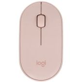 Мышь беспроводная Logitech 910-005575 Pebble M350 Pink розовая, оптическая, 1000dpi, 2.4GHz, USB-ресивер, бесшумная, под обе руки