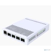 Маршрутизатор MikroTik CRS305-1G-4S+IN Cloud Router Switch 305-1G-4S+IN with 800MHz CPU, 512MB RAM, 1xGigabit LAN, 4xSFP+ cages, RouterOS L5 or SwitchOS dual boot, metallic desktop case, PSU 002136 20