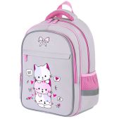 Рюкзак Brauberg Favour 271417 Fluffy kittens 2 отделения, 3 кармана, 40х29х15 см