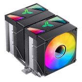 Кулер для процессора Jonsbo CR-1400 DV2 Black LGA1700/1200/115X/AM5/AM4 TDP 220W, PWM, 92mm ARGb Fanx2, 6 тепловых трубки, 4-pin Retail