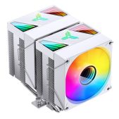 Кулер для процессора Jonsbo CR-1400 DV2 White LGA1700/1200/115X/AM5/AM4 TDP 220W, PWM, 92mm ARGb Fanx2, 6 тепловых трубкок, белый, 4-pin Retail