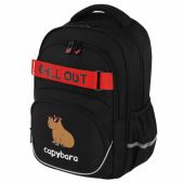Рюкзак Brauberg Motion 272032 Calm capy 2 отделения, 3 кармана, СВЕТЯЩИЙСЯ, 41х28х17 см