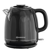 Чайник Eurostek EEK-1830 2л нержавеющая сталь/пластик, черный, двухслойный корпус Cool Touch
