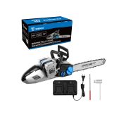 Цепная пила Deko DKCHS 080-2000 40V Pro, 080-2000 аккумуляторная бесщеточная, 18 3/8 1.3мм, 2х20В, 2x5.0Ач, двойное Зарядное устройство