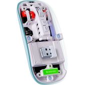 Мышь Defender Ixes MM-999 LED 52999 2.4+BT, 5кн, 2400dpi, прозрачная, оптическая