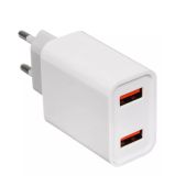 Зарядное устройство GoPower GP2U 2.4A 2xUSB белое сетевое