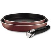 Набор посуды Tefal 04175820 INGENIO Red 24/28 см, сьемная ручка