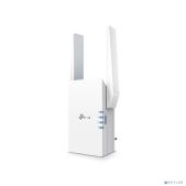 Усилитель сигнала TP-Link RE705X Wi-Fi 6 AX3000, до 574 Мбит/с на 2.4 ГГц + до 2402 Мбит/с на 5 ГГц, 2 внешние антенны, 1 гигабитный порт, подключение к настенной розетке