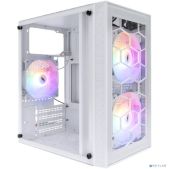Корпус mATX без БП 1STPlayer FireBase X1 White X1-WH-3F1-W 3x120мм LED fans