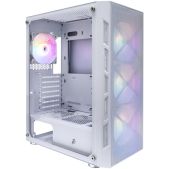 Корпус ATX без БП 1STPlayer XP-WH-4F1-W FireBase XP White 4x120мм LED fans