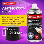 Антискотч-спрей Brauberg 608434 для удаления этикеток, следов клея, липких лент, битума