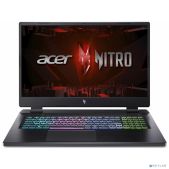 Ноутбук 17.3 Acer NH.QL2CD.002 Acer Aspire Nitro AN17-41-R83D 2560x1440 матовый IPS AMD Ryzen 7 7735HS 3.2GHz 16384Mb 1024PCIGb SSD noDVD Ext:GeForce RTX4070 8192Mb Cam BT Wi-Fi 50WHr 2.5kg Black NoOS