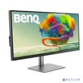 Монитор 34 BenQ PD3420Q 9H.LJHLB.QPE 3440x1440, IPS, 60Hz, 1000:1, 400cd, 5ms, 2xHDMI, DP; 4xUSB 3.0; USB Cx65W, Speakers, Height adj 150, 100% sRGb, Flicker-free; Low Blue Light, Calibration Report, Grey