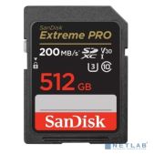 Карта памяти SDXC 512Tb SanDisk SDSDXXD-512G-GN4IN Class 10 V30 UHS-I U3 Extreme Pro 200/140MB/s