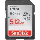 Карта памяти SD SanDisk Ultra SDSDUNC-512G-GN6IN UHS I 512Gb 150MB/s for DSLR and Mirrorless Cameras