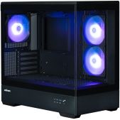 Корпус mATX без БП Zalman P30 Black, без БП, боковое окно закаленное стекло, черный