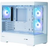 Корпус mATX без БП Zalman P30 White, без БП, боковое окно закаленное стекло, белый