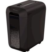 Шредер Fellowes FS-44007 PowerShred LX65 черный секр.P-4 перекрестный 10лист. 22лтр. скрепки скобы пл.карты