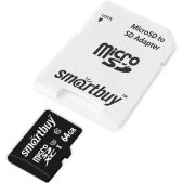 Карта памяти MicroSDXC 64Gb Smartbuy SB64GbSDCL10U3-01 class10 Pro90/70Mb/s для видеорегистр. UHS-I U3