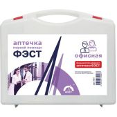 Аптечка первой помощи офисная ФЭСТ 1016, до 30 человек, футляр полистирол, N 5.1