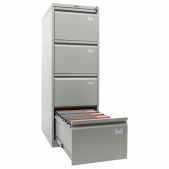 Шкаф картотечный Практик AFC-04, 1330х467х630мм, 4 ящика, для 220 подвесных папок, формат папок Foolscap
