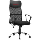 Кресло Defender 64338 ATX черный, сетка, хром.крестовина офисное