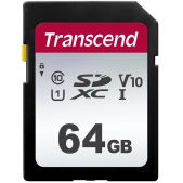 Карта памяти SDXC 64Gb Transcend TS64GSDC300S UHS-I U3