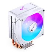 Кулер для процессора Jonsbo CR-1300 EVO White LGA1700/1200/115X/AM5/AM4 TDP 160W, PWM, 90mm Dynamic Multi-Color LED Fan, 4 тепловые трубки, белый, 4-pin Retail