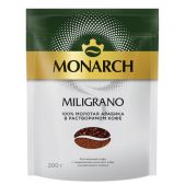 Кофе молотый в растворимом Monarch 8052484 Miligrano 200 г, сублимированный