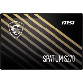 Накопитель SSD 960Gb MSI S78-440P130-P83 Spatium S270, 2.5 7mm, SATA3, 3D TLC, R/W 500/450, IOPs 55 000/80 000, TbW 500, DWPD 0.28