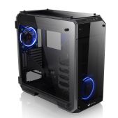 Корпус ATX без БП Thermaltake CA-1I7-00F1WN-00 View 71 TG (840574) /Black/Win/SPCC/Tempered Glass*4/Color Box/Riing 140mm Blue Fan*2