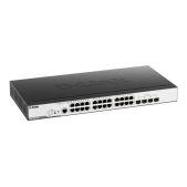 Коммутатор D-Link DGS-3000-28LP/B1A Управляемый 2 уровня с 24 портами 10/100/1000Base-T и 4 портами 1000Base-X SFP (24 порта с подде