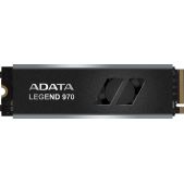 Накопитель SSD A-Data SLEG-970-2000GCI LEGEND 970, 2000Gb, M.2 22x80mm, NVMe 2.0, PCIe 5.0 x4, 3D NAND, R/W 10000/10000MB/s, IOPs 1 400 000/1 400 000, TbW 1400, DWPD 0.38, with Heat Sink 5 лет