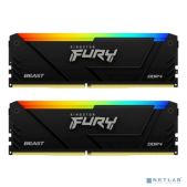 Модуль памяти DDR4 64Gb (2х32Gb) 3600MT/s Kingston KF436C18BB2AK2/64 CL18 DIMM Kit of 2 Fury Beast RGb