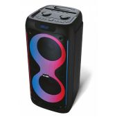Портативная акустика BQ PBS3006 черная 100Вт, Bl, микрофон, 7500 мАч, подсветка FM, AUX