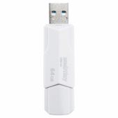 Устройство USB 2.0 Flash Drive 64Gb Smartbuy SB64GBCLU-W Clue белый