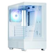 Корпус mATX без БП Zalman P10 White P10 Black Mini Tower Micro ATX/mini-ITX Steel, Plastic, Tempered Glass, HD Audio, USB 3.0 x1, Type-C x1, 1x120мм ARGb