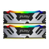 Модуль памяти DDR5 32Gb 7600MHz Kingston KF576C38RSAK2-32 Fury Renegade Silver/Black RGb XMP Unbuffered DIMM Kit 2x16gb 1RX8 38-46-46 1.45V 288-pin 16Gbit