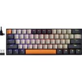 Клавиатура беспроводная Defender Redragon Caraxes Pro RU RGb / BT / 2.4G / Outemu Brown / кейкап 1.2х игровая
