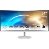 Монитор 34 MSI 9S6-3PB2CT-025 Pro MP341CQW White VA, 3440x1440, HDMI+HDMI+DP, 1 ms, 178°/178°, 300 кд/м2 3000:1 100M:1, 100Hz, MM, Curved