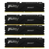 Модуль памяти DDR5 64Gb 6000MHz Kingston KF560C40BBK4-64 CL40 DIMM Kit of 4 Fury Beast Black XMP