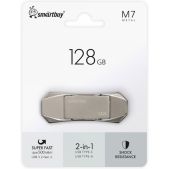 Устройство USB Flash Drive 128Gb Smartbuy SB128GbM7 M7 Dual Type-C/Type-A, USB 3.2 Gen.2, 500MB/s
